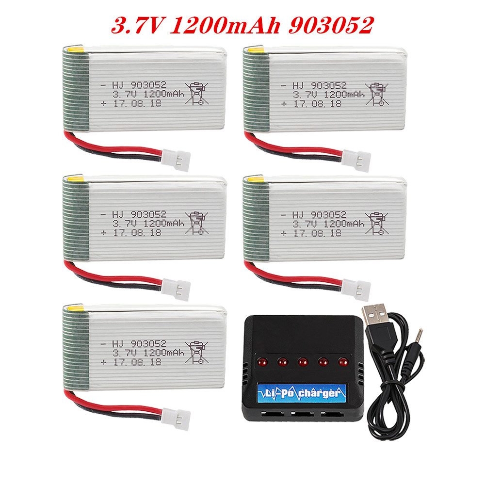 Drone Battery Charger - 3.7V 1200mah903052 Zestaw ładowarki Lipo ze