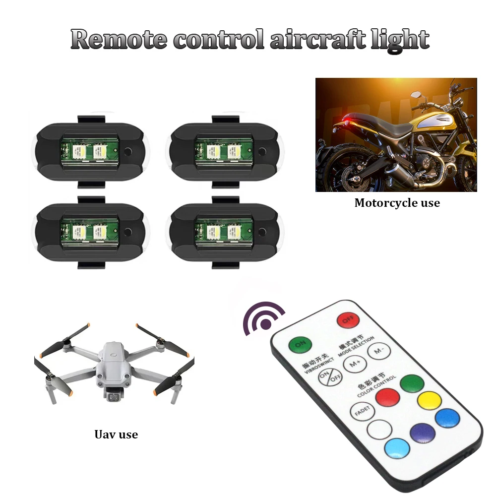 Drone Strobe Light - 1 szt. Zdalnie sterowany lampka magnetyczna