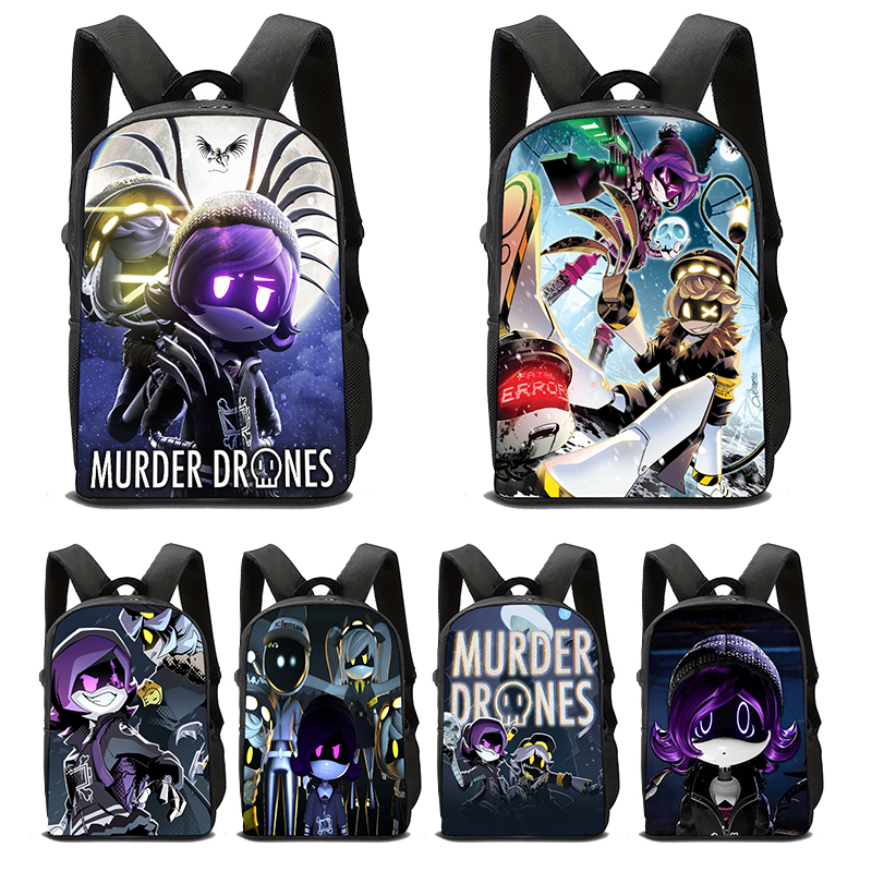 Drone Backpack - Plecak szkolny Murder Drones Anime Kreskówka