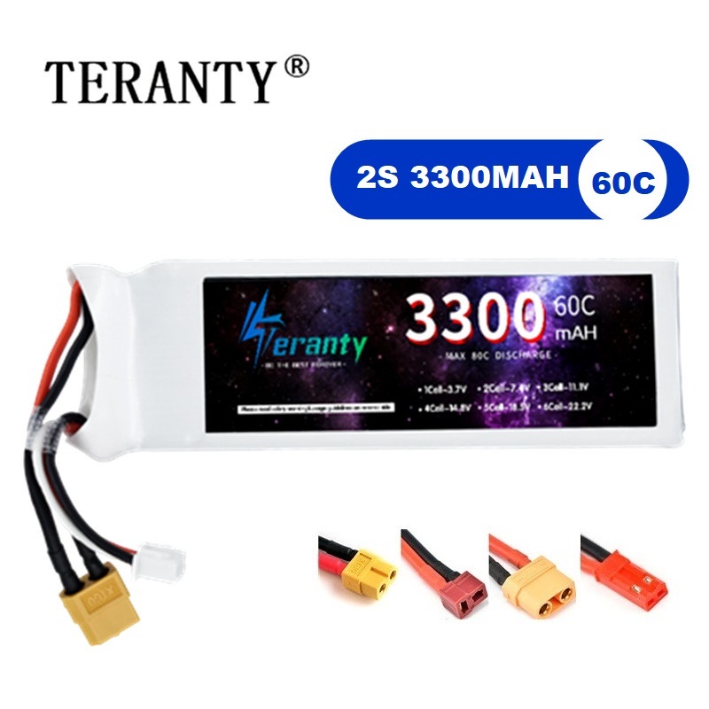 Drone Battery Adapter - Akumulator LiPo 2S 7.4V 3300mAh 60C