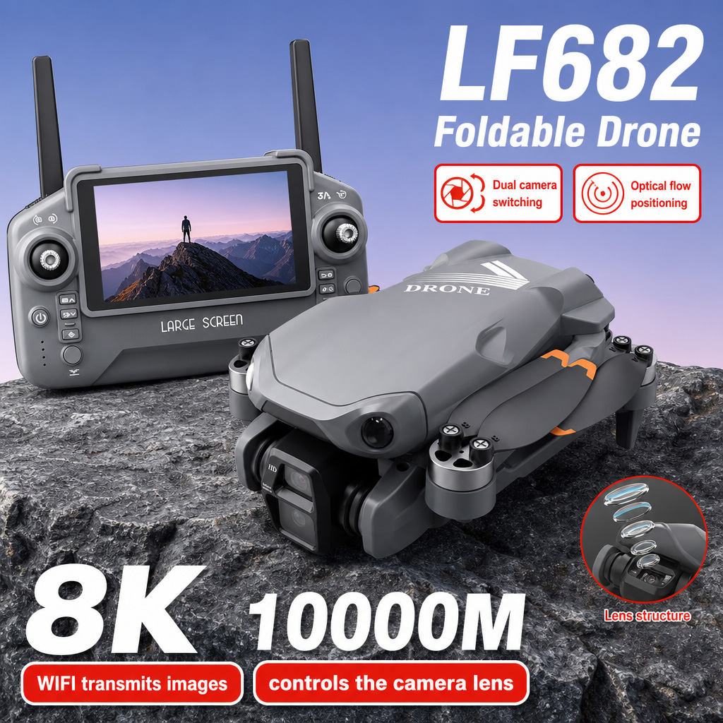Drone Power Bank - Zdjęcia lotnicze z drona LF682, 8K
