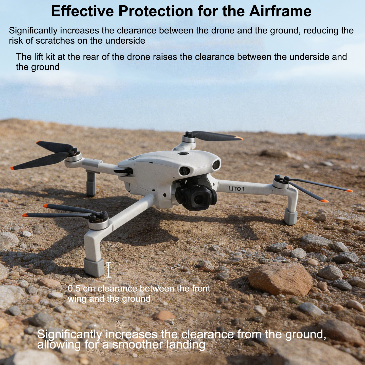 Drone Landing Pad - Przedłużki podwozia do drona DJI LITO