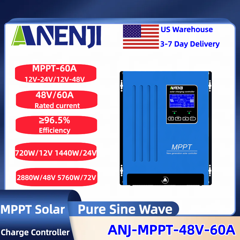 Drone Solar Charger - ANENJI MPPT 100A 80A 60A Regulator