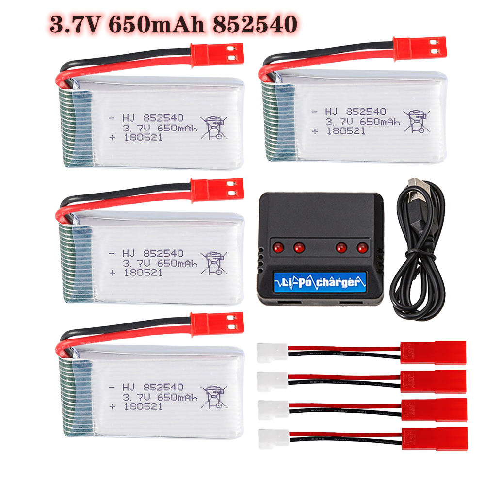Drone Battery Charger - 3.7v 650mAh852540 Akumulator Lipo + ładowarka