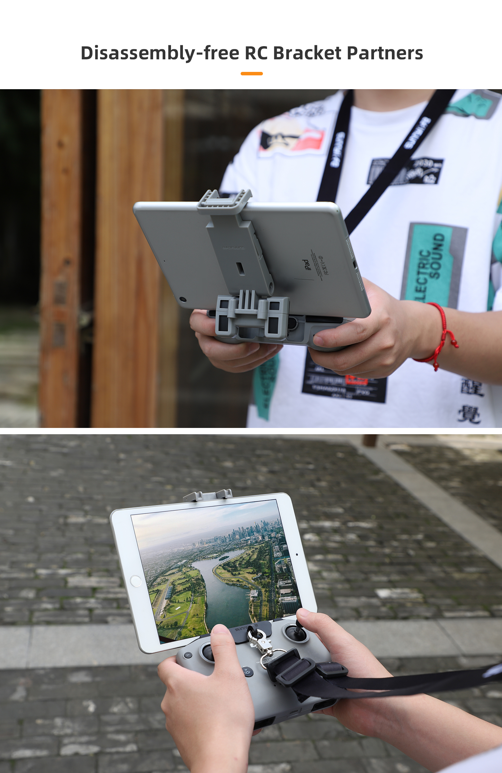 Składany uchwyt bez demontażu  – Drone Tablet Mount recenzja i cena