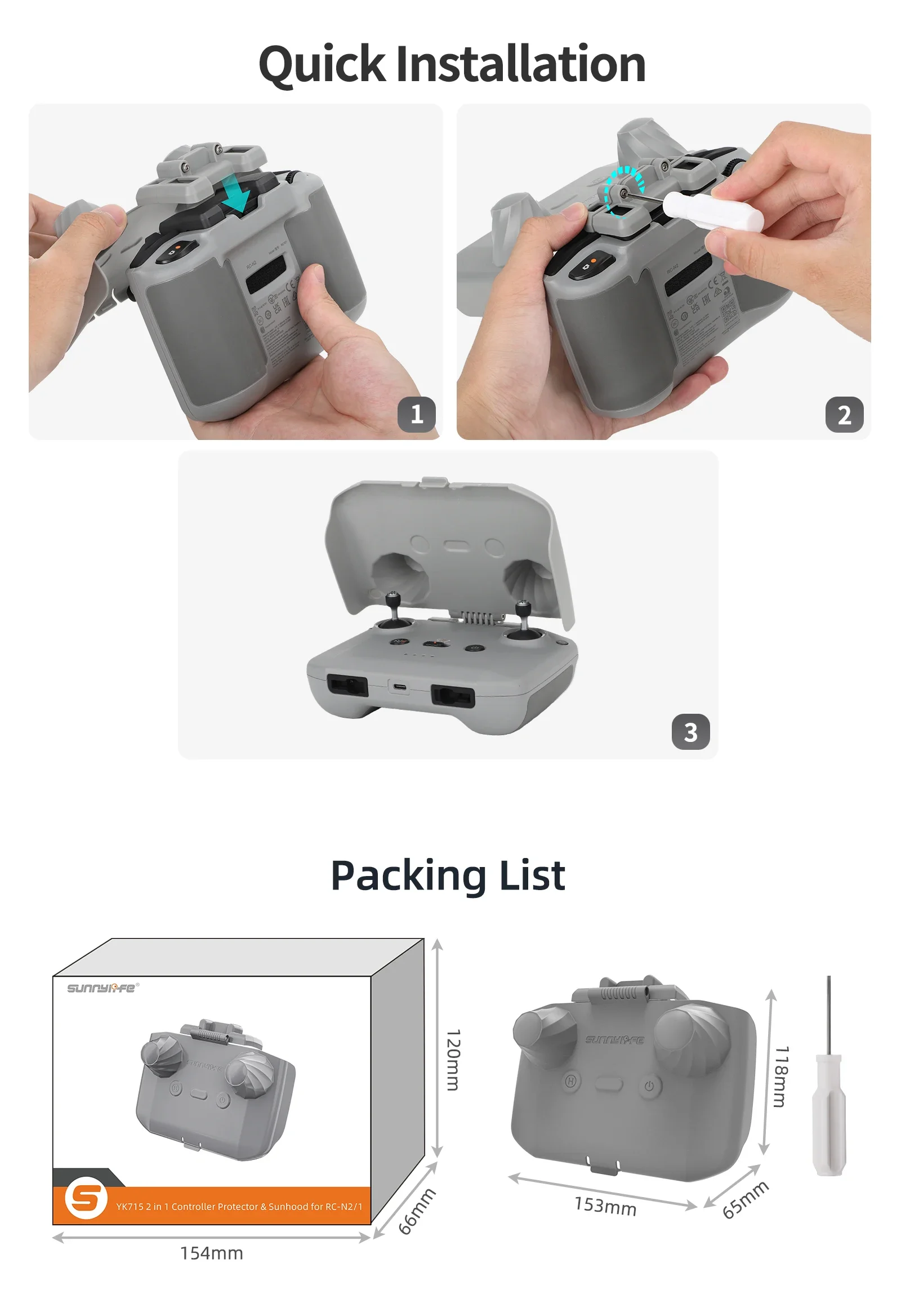 Osłona kontrolera 2 w 1, osłon – Drone Joystick Cover recenzja i cena