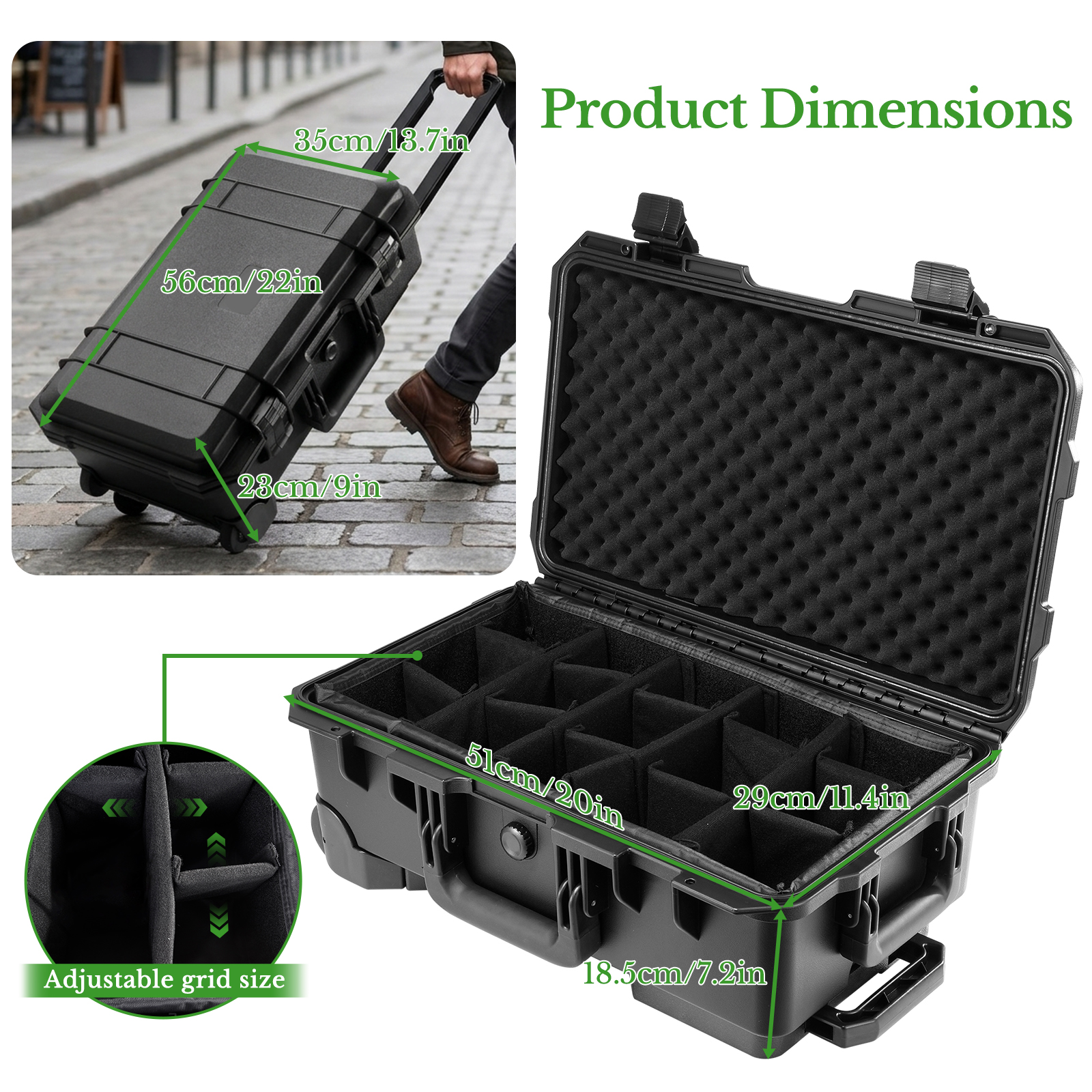 Profesjonalna, duża, twarda wa – Drone Carrying Case recenzja i cena