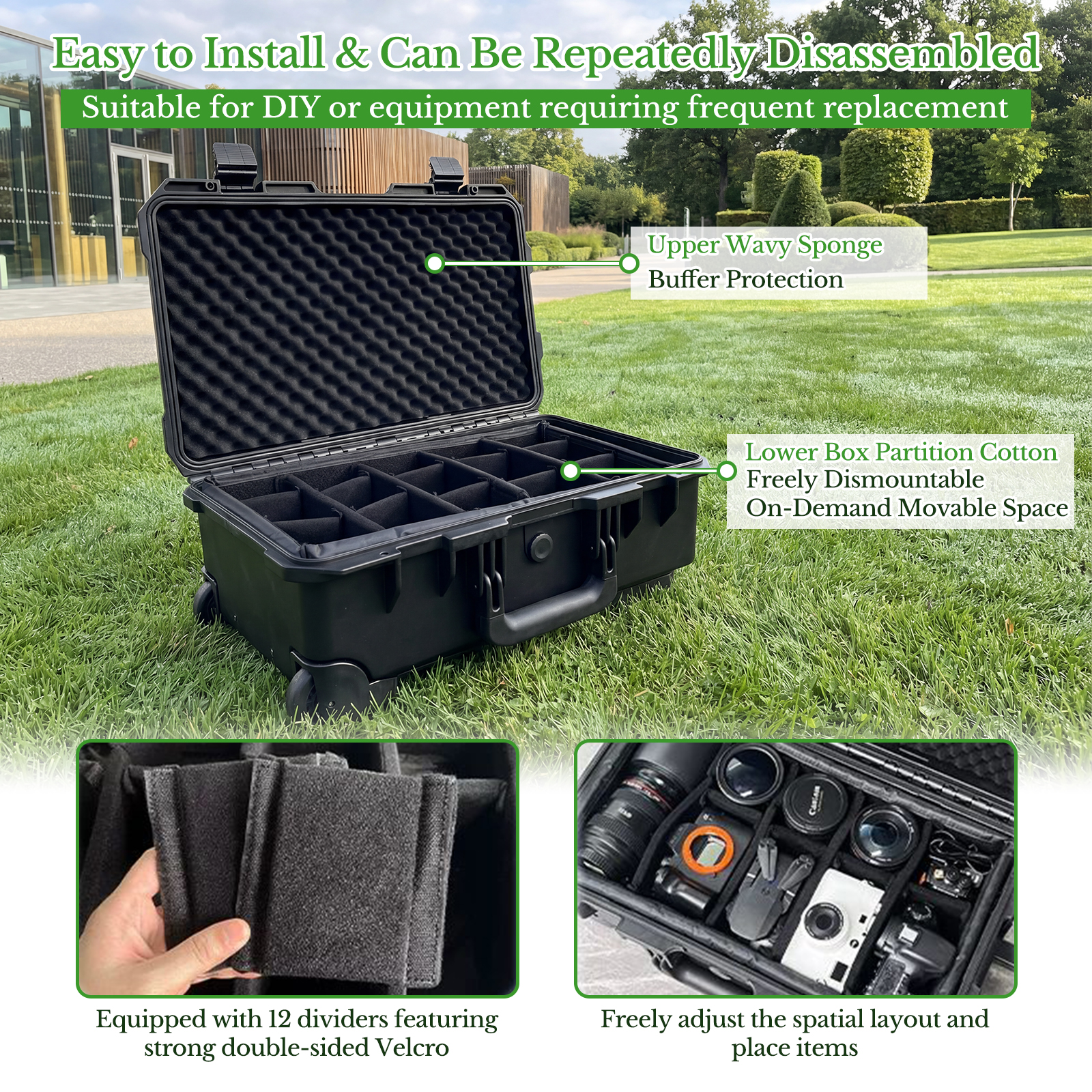 Profesjonalna, duża, twarda wa – Drone Carrying Case recenzja i cena