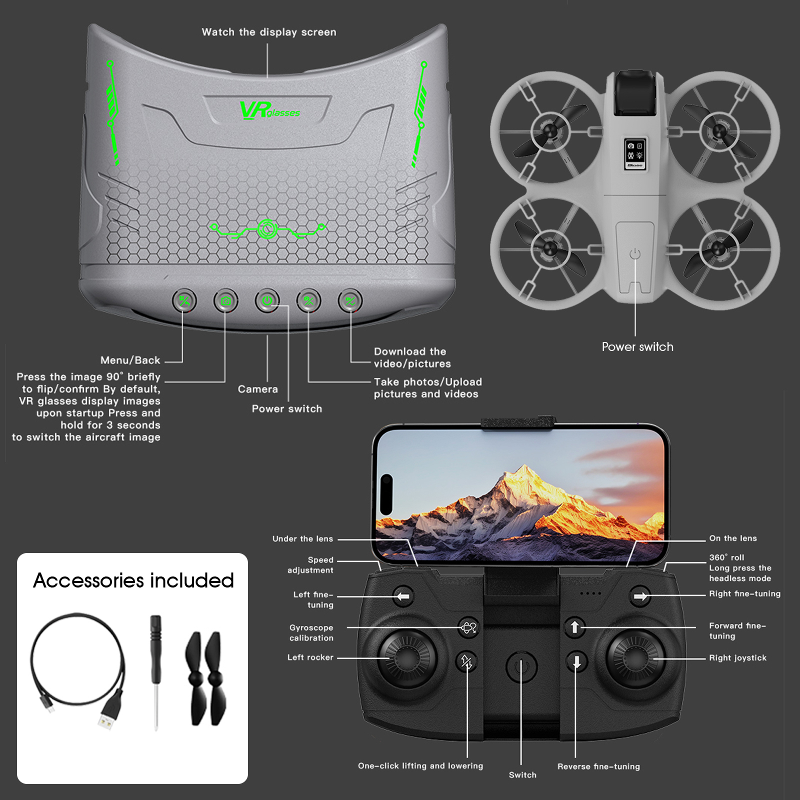 Mini dron dla początkujących,  – Drone Power Bank recenzja i cena
