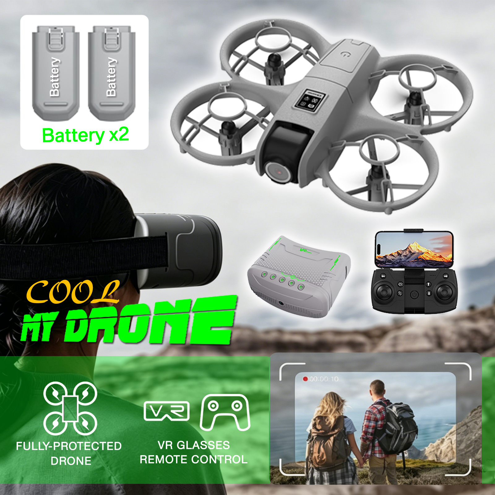 Mini dron dla początkujących,  – Drone Power Bank recenzja i cena