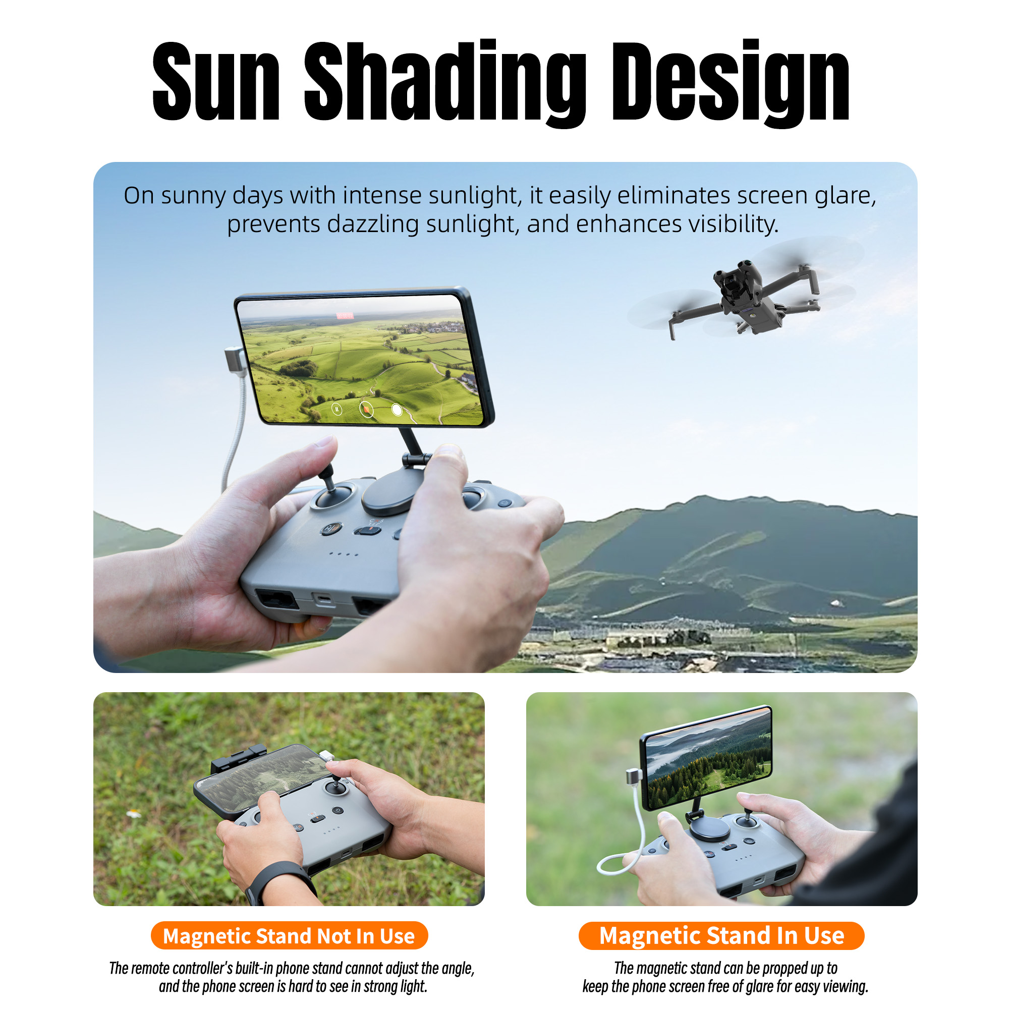 Regulowany magnetyczny uchwyt  – Drone Tablet Mount recenzja i cena