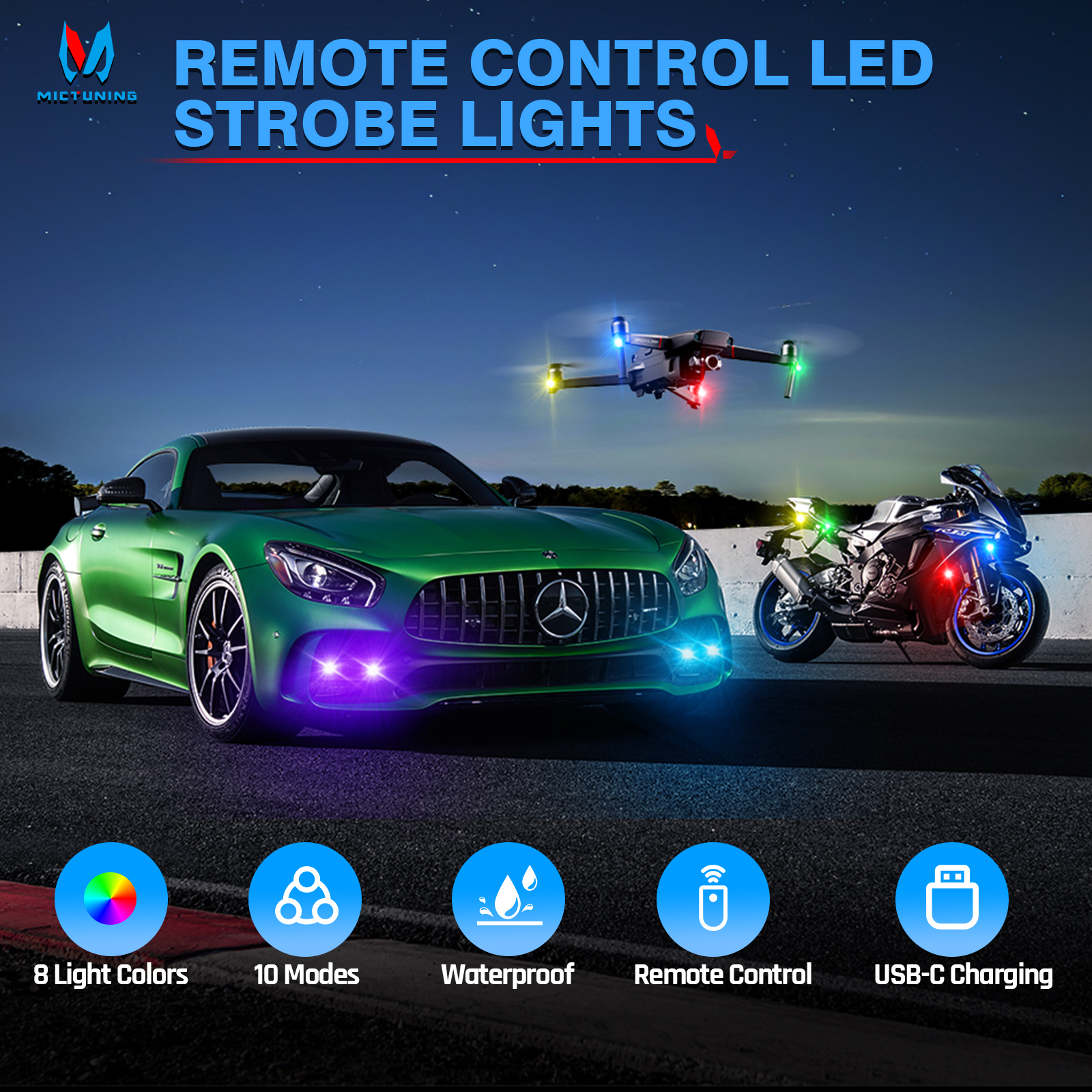 MICTUNING Bezprzewodowe światł – Drone Strobe Light recenzja i cena
