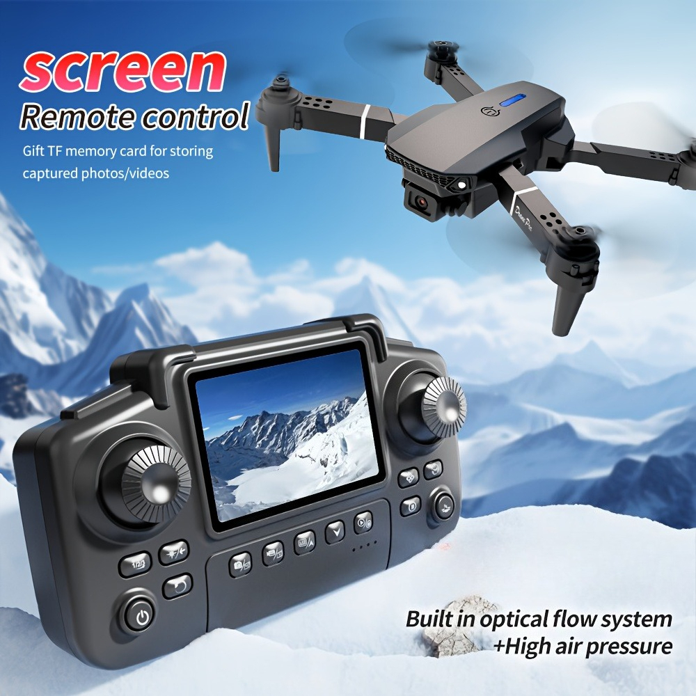 Ulepszony składany dron E88PRO – Drone Controller Screen recenzja i cena