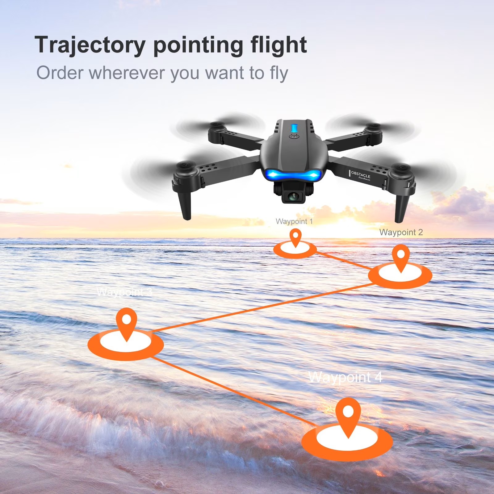 Ulepszony składany dron E88PRO – Drone Controller Screen recenzja i cena