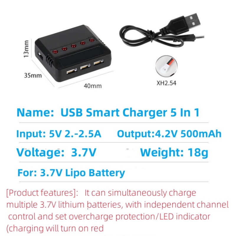 Syma X5HW X5HC X5C X5SW 3.7V 5 – Drone Battery Adapter recenzja i cena