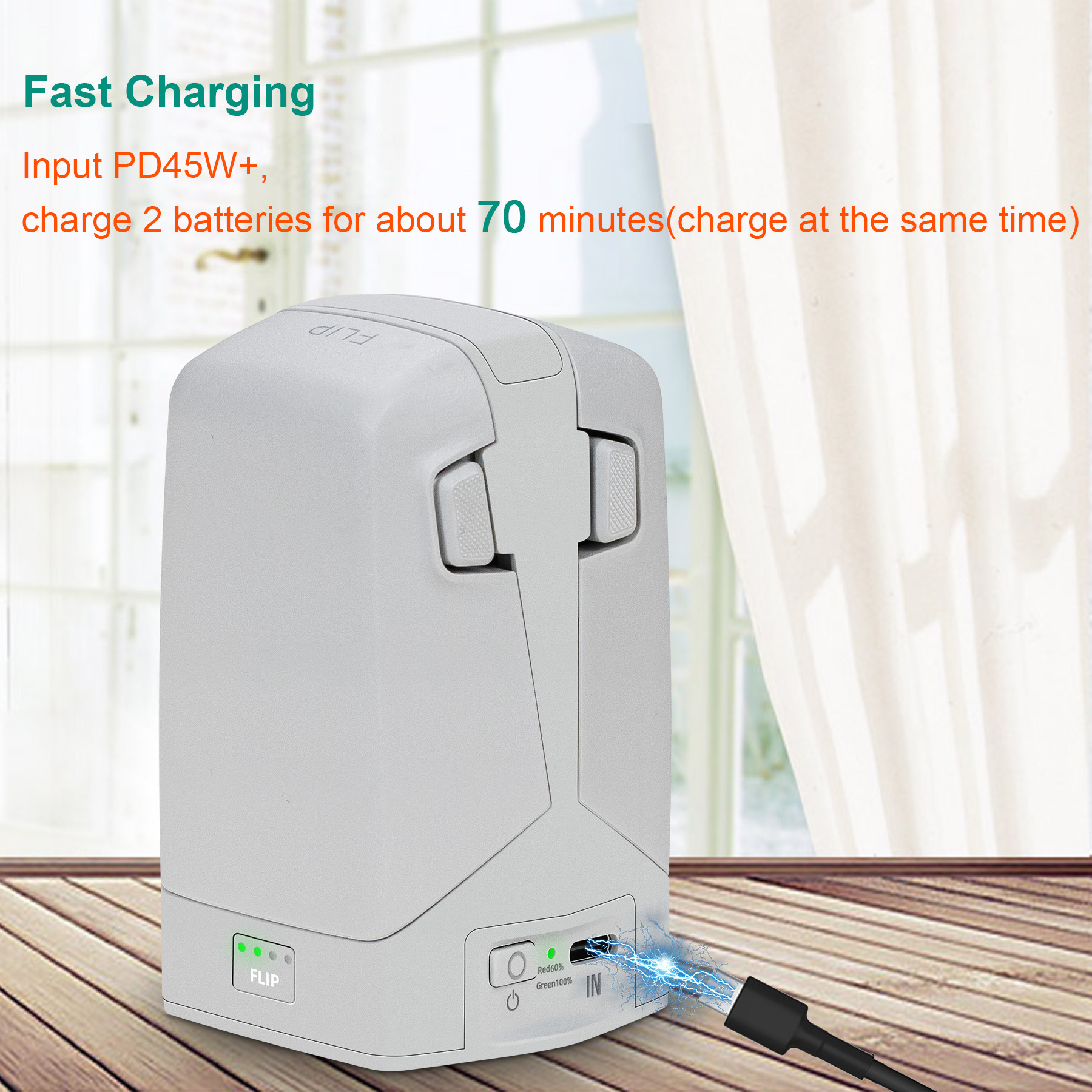 Ładowarka do dwóch baterii 45W – Drone Charging Hub recenzja i cena