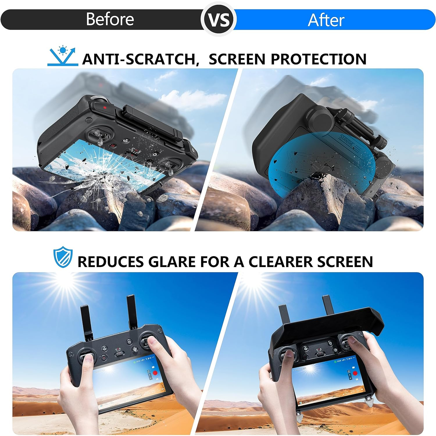 Osłona przeciwsłoneczna 2w1 i  – Drone Joystick Cover recenzja i cena