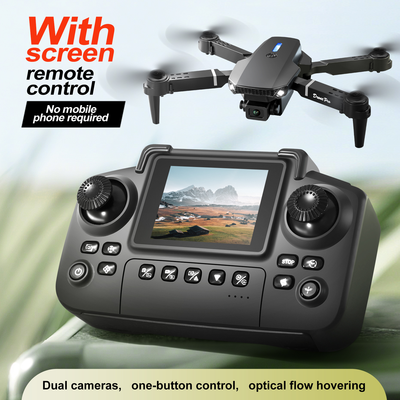 2025 Nowy ulepszony dron E88 E – Drone Controller Screen recenzja i cena