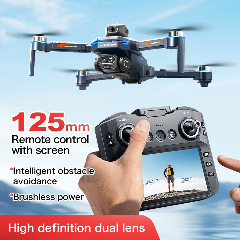 Dron GT8 z funkcją unikania pr – Drone Controller Screen recenzja i cena