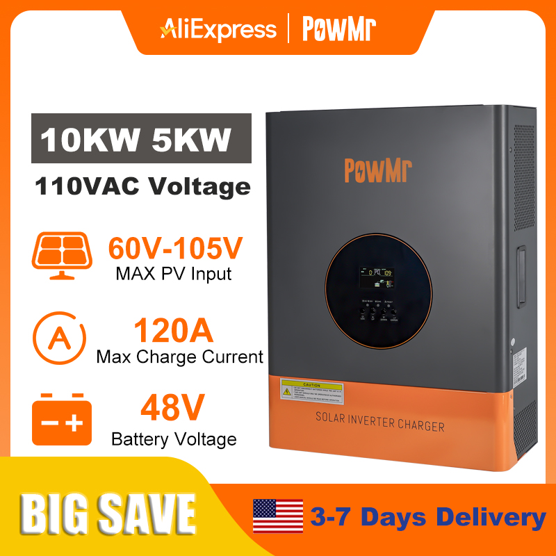 Falownik PowMr 10KW 5KW z Rozd – Drone Solar Charger recenzja i cena